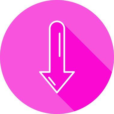 aşağı ok simgesi, vektör illüstrasyon tasarımı 