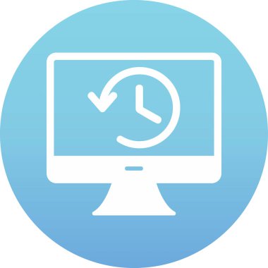 Tarih web simgesi. Basit resimleme