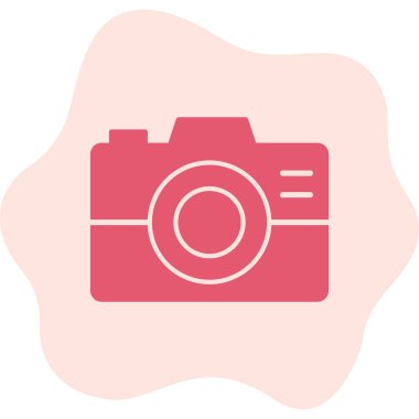 kamera simgesi vektör illüstrasyonu 