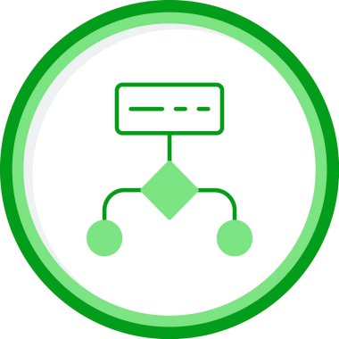 Çalışma akışı modern simgesinin vektör illüstrasyonu          