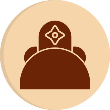 Saç bandı web simgesi, vektör illüstrasyonu