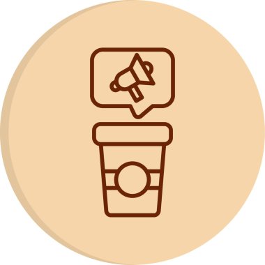 Konuşma özgürlüğü web simgesi vektör illüstrasyonu