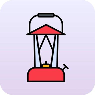 Bir fener ağ simgesinin vektör illüstrasyonu