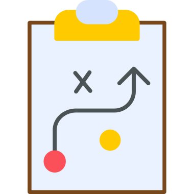 Strateji Simgesi Vektör illüstrasyonu 