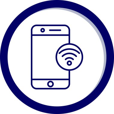 wifi vektör simgesi modern basit illüstrasyon 