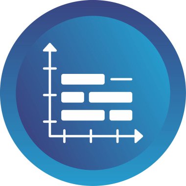 Gantt Grafik Ağ simgesi, vektör illüstrasyonu