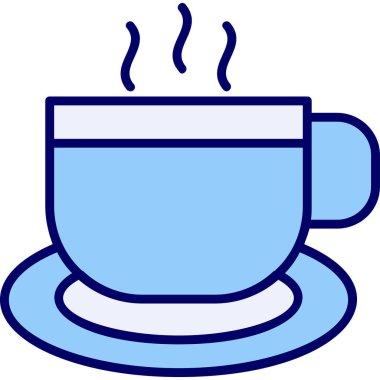 Kahve. Web simgesi basit illüstrasyon 