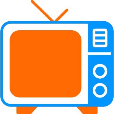 Televizyon. Web simgesi basit illüstrasyon 