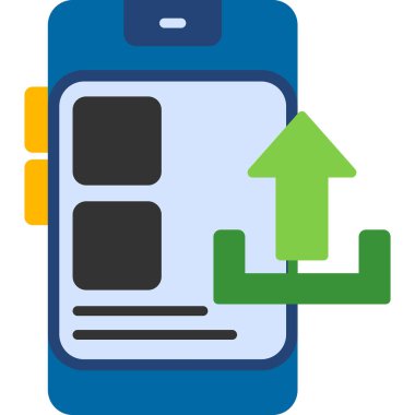 vector illustration of Upload modern icon                