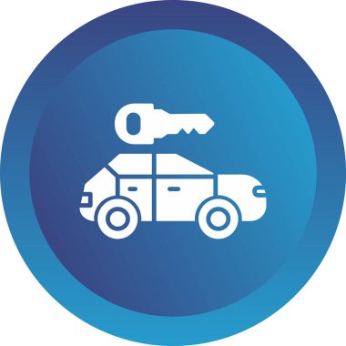 araba simgesi vektör illüstrasyonu 