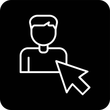 Seçili web simgesi vektör illüstrasyonu