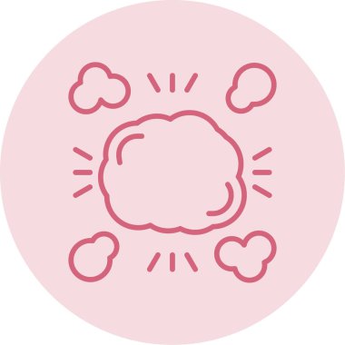 Bulutlar. Web simgesi basit illüstrasyon