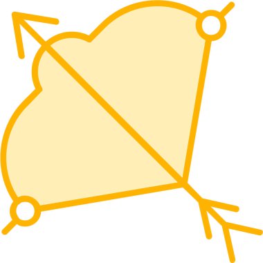 Viking yayı. Web simgesi basit tasarım