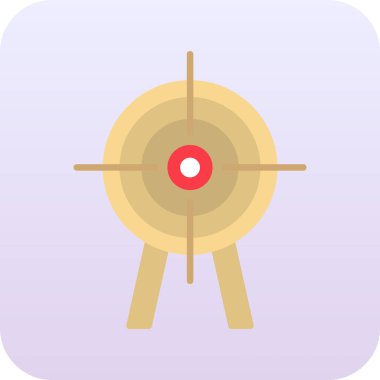 Hedef. Web simgesi basit illüstrasyon 