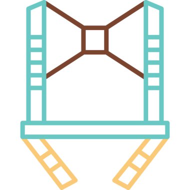 Koşum ikonu, vektör illüstrasyonu basit tasarım