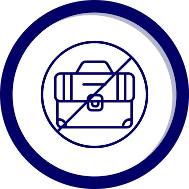 İşsizlik simgesi, vektör illüstrasyonu 