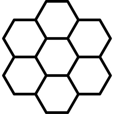 altıgen web simgesi, vektör çizim