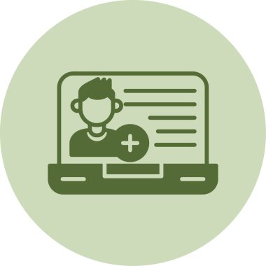 Arkadaş isteği ikon vektör illüstrasyonu