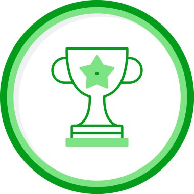 Kupa. Web simgesi basit illüstrasyon 