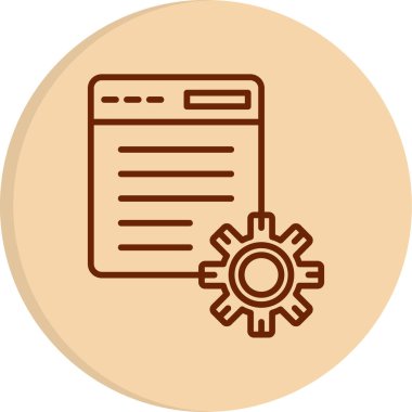 Web simgesi, vektör illüstrasyonuName