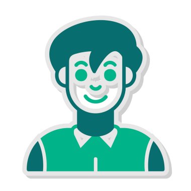 Bowler simgesi vektör illüstrasyonu