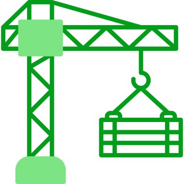 Vinç. Web simgesi basit illüstrasyon 