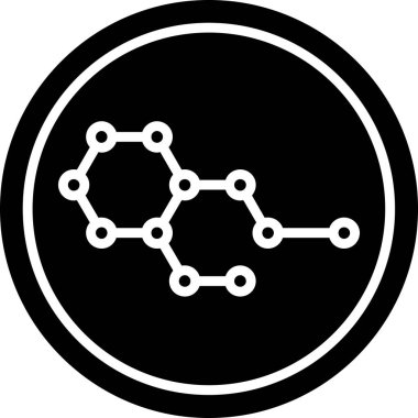 Kimya formülü simgesi, vektör illüstrasyonu 