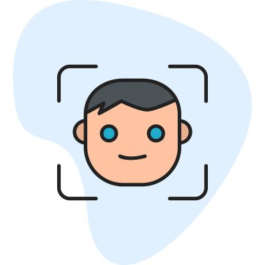 avatar erkek kullanıcı simgesi, yüz kimliği 