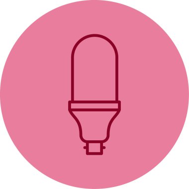 Ampul. Web simgesi vektör illüstrasyonu