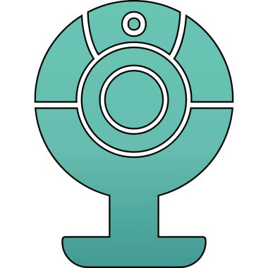 Web kamera simge vektör çizim