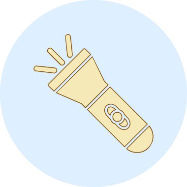 el feneri. Web simgesi basit illüstrasyon