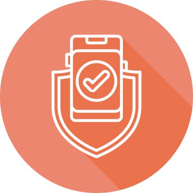 Cep Telefonu Web simgesi vektör illüstrasyonu