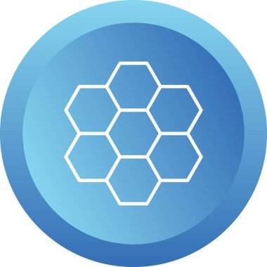 altıgen web simgesi, vektör çizim