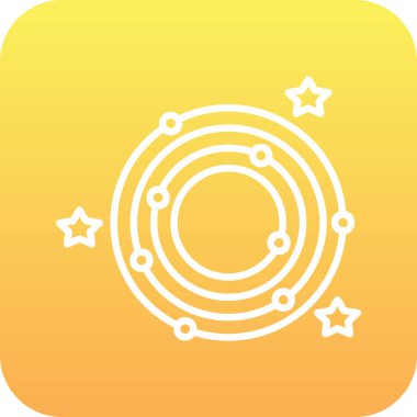 Galaxy web simgesinin vektör illüstrasyonu 