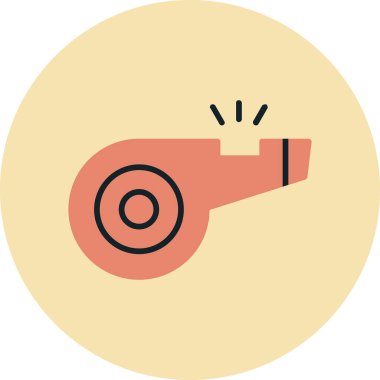 Web tasarımı için ıslık simgesi, vektör illüstrasyonu 