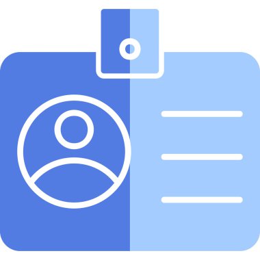 sürücü belgesi simgesi, vektör illüstrasyonu basit tasarım