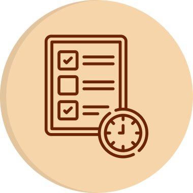 Kontrol listesi web simgesi, basit vektör illüstrasyonu