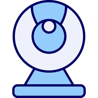 Web kamera simge vektör çizim