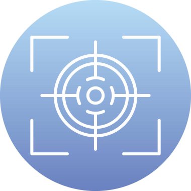 Hedef. Web simgesi basit illüstrasyon