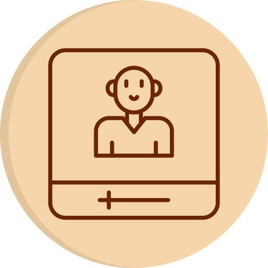 Sosyal medya etki simgesi, vektör illüstrasyonu basit tasarım