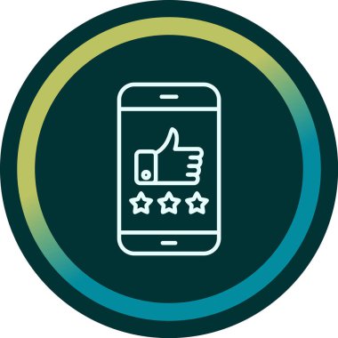 derecelendirme simgesi, vektör illüstrasyonu basit tasarım