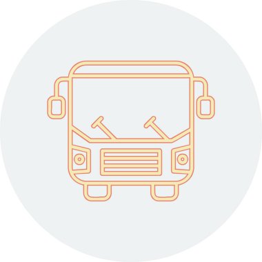 bus simgesi vektör illüstrasyonu