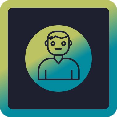 Kullanıcı Hesabı web simgesi basit illüstrasyon