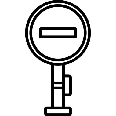 Yol tabelası. Web simgesi basit illüstrasyon