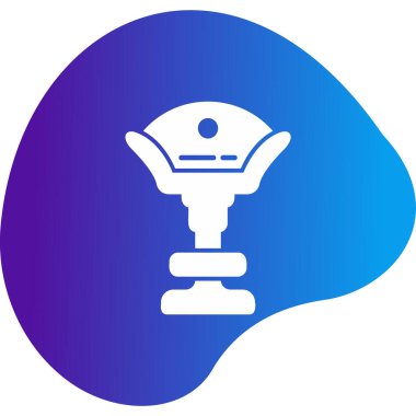 Yüksek Sandalye Ağ simgesi, vektör illüstrasyonu