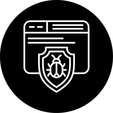 Virüs ikonu vektör illüstrasyonu 