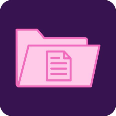 dosya dizini vektör illüstrasyonu        