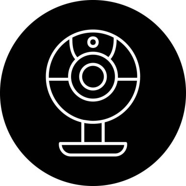 Web kamera simge vektör çizim