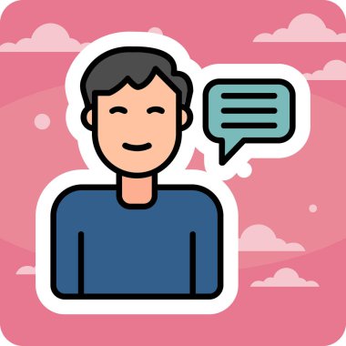 Tavsiye Ağı simgesi basit illüstrasyon