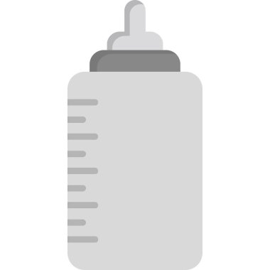 bebek şişe simgesi, vektör illüstrasyonu